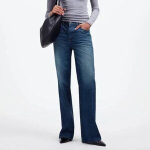 Madewell Low-Slung Baggy Jeans Button Fly Moffat Wash Size 27 NWT